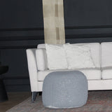 Semi Rounded Pouf, Cable Knitted, Perfect Seating - Furniture Home Direct