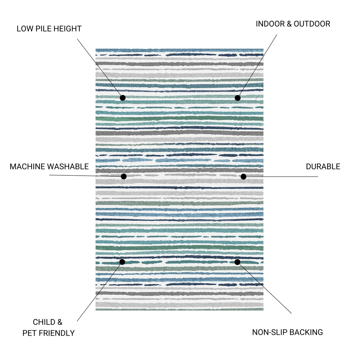 Sphinx - Indoor & Outdoor Washable Non - Slip Accent Rug - Furniture Home Direct