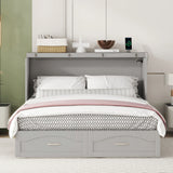 Murphy Wall Bed With Drawer And A Set Of Sockets & USB Ports, Pulley Structure Design - Furniture Home Direct
