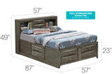 Marilla - Storage Bed With Bookcase Headboard - Furniture Home Direct