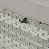 Outdoor Chaise Lounge Set With Cushions Patio Light Gray - Furniture Home Direct