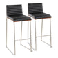Mason Mara - Contemporary Fixed Height Barstool (Set of 2) - Furniture Home Direct