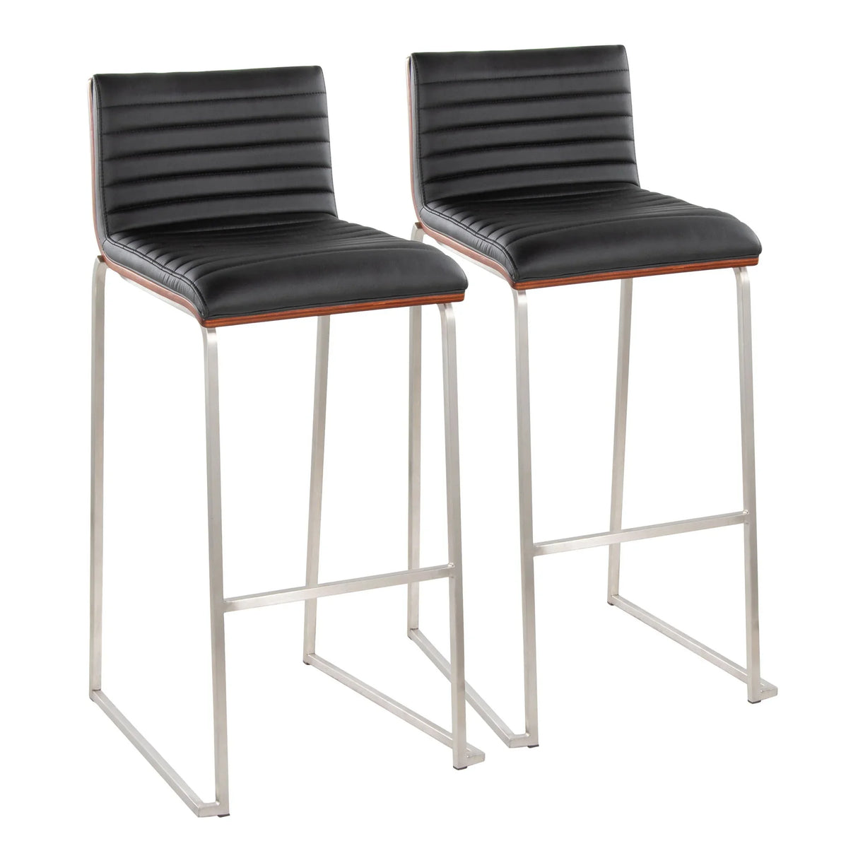 Mason Mara - Contemporary Fixed Height Barstool (Set of 2) - Furniture Home Direct