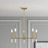 Dining Room Bundle - Extendable Table + 4 Chairs + Rug + Chandelier - Furniture Home Direct