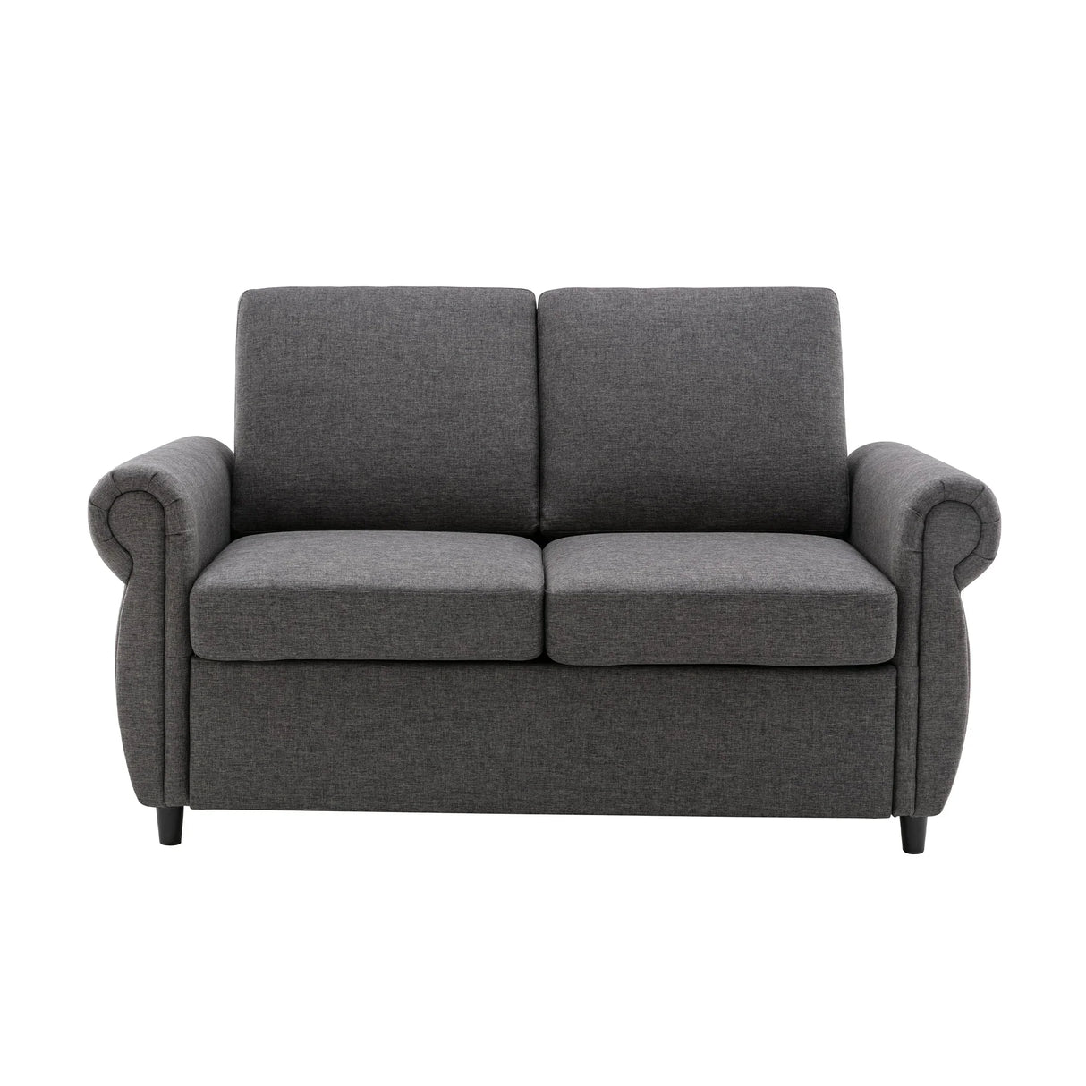 Sleeper Sofa With Twin Size Memory Mattress With Two USB Ports - Gray - Furniture Home Direct
