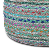 Margo - Handcrafted Round Pouf - Furniture Home Direct