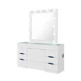 Elisa - Vanity Set With Stool And LED Bulbs - Furniture Home Direct