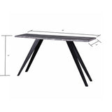 Acacia Wood And Metal Console Table, Live Edge, Angled Legs, Modern Living Room Furniture - Gray / Black - Furniture Home Direct