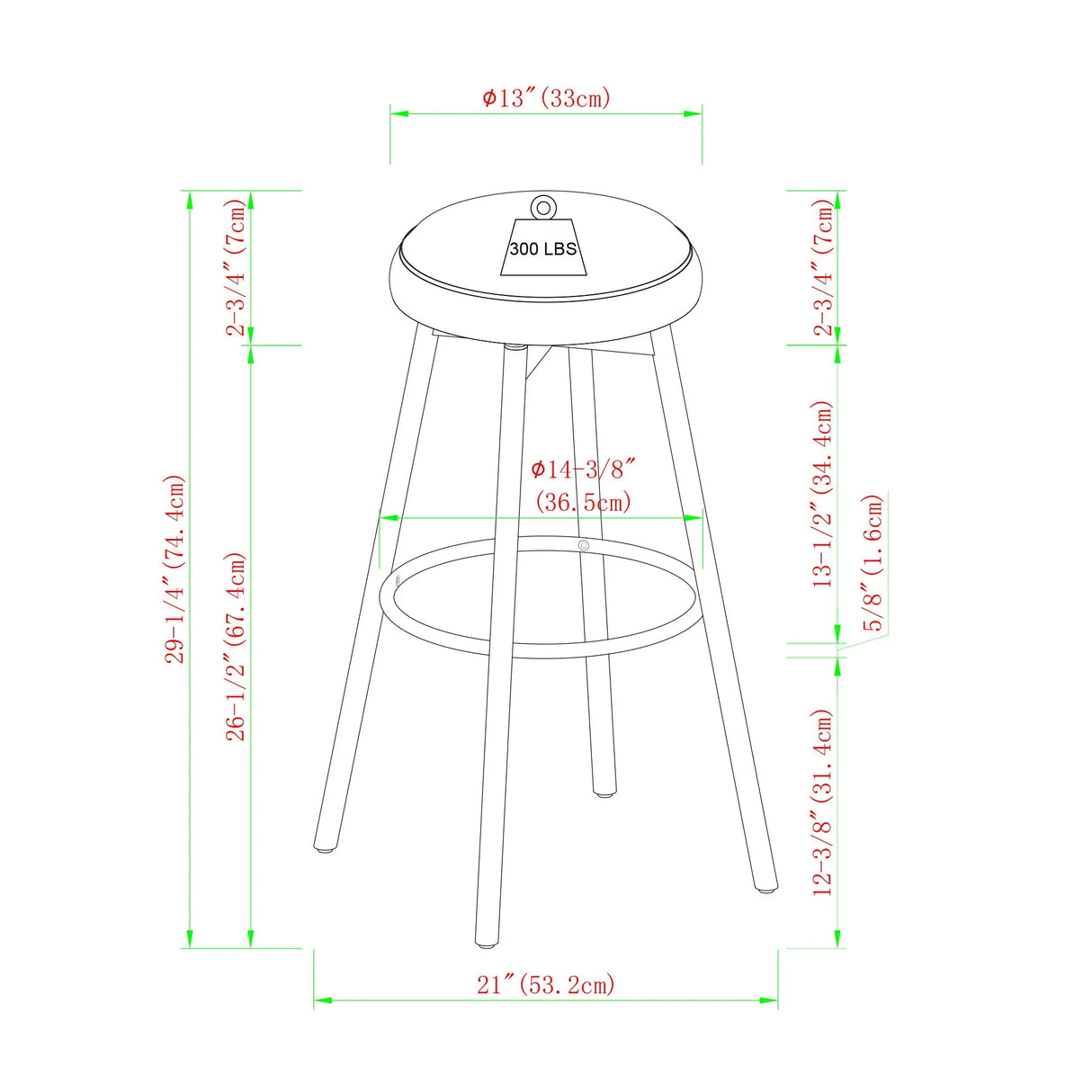 Modern Glam Upholstered Faux Velvet Bar Stool - Furniture Home Direct
