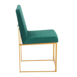 Fuji - Contemporary Stylish Frame, High Back Dining Chair (Set of 2) - Furniture Home Direct
