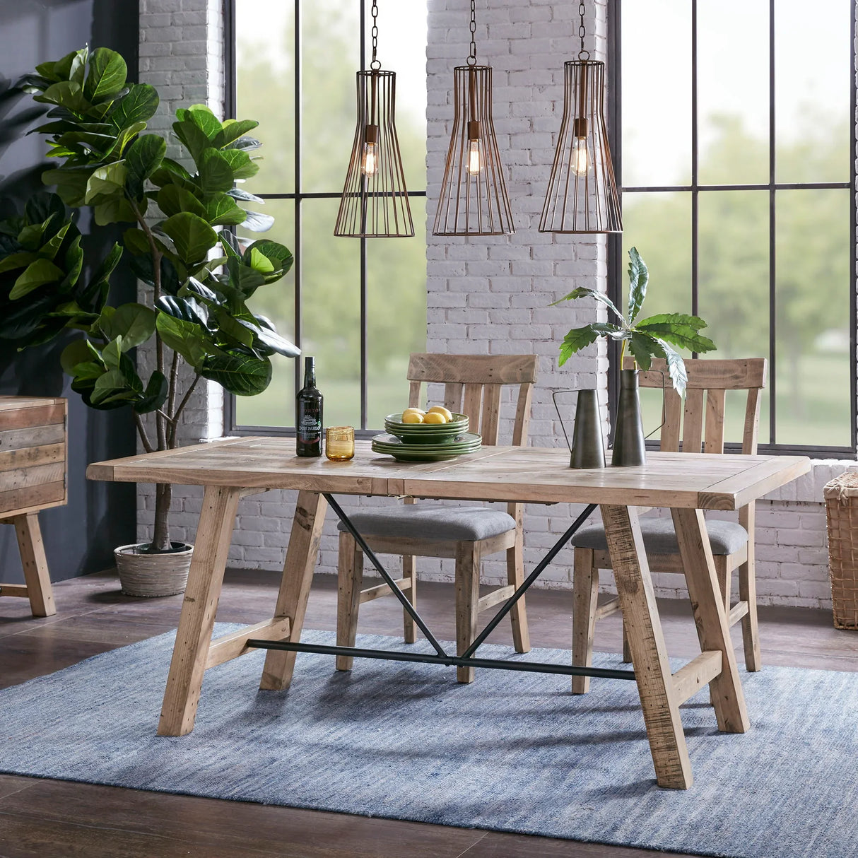Sonoma - 4 Piece Dining Set - Natural - Furniture Home Direct