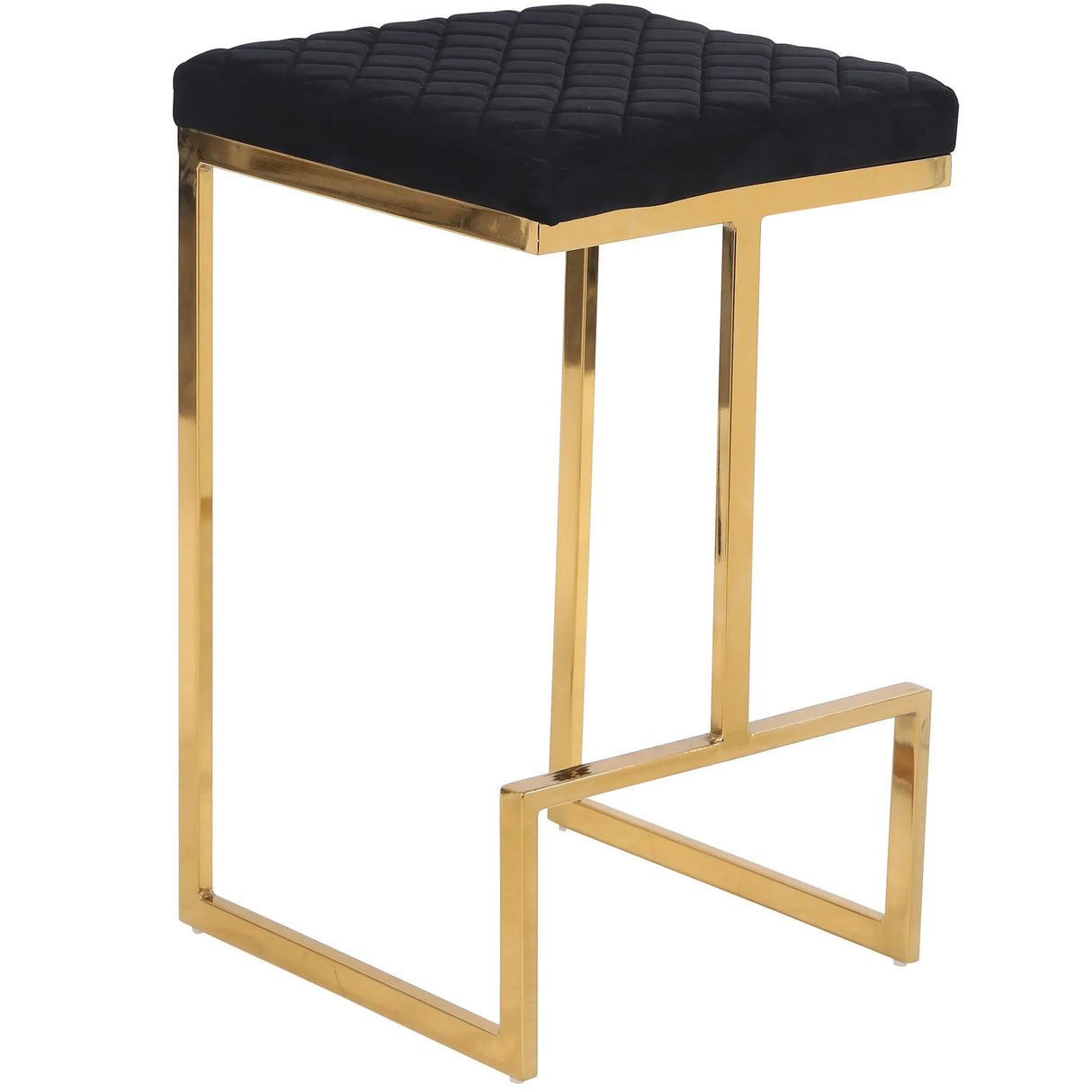 Joel - Mid Century Modern Luxury Upholstered Stool - Furniture Home Direct