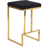Joel - Mid Century Modern Luxury Upholstered Stool - Furniture Home Direct