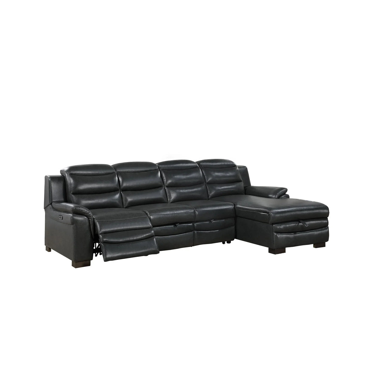 Coco - Blanche Sofa Bed With USB - Dark Gray - Furniture Home Direct