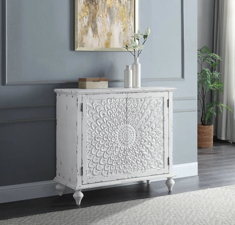 Daray - Antique Console Cabinet - White - Furniture Home Direct
