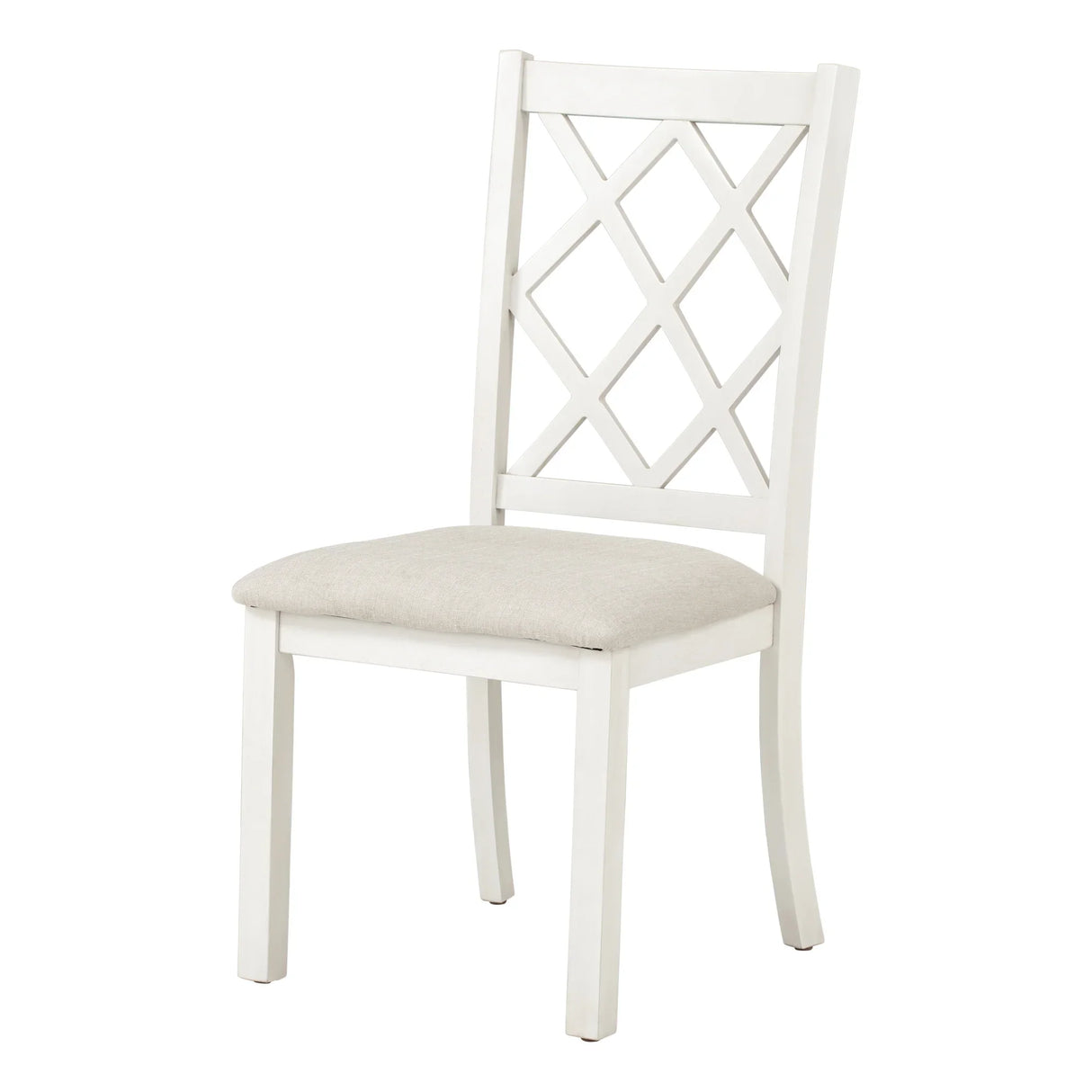 Dining Set Round Table With Upholstered Chairs Walnut Beige - Furniture Home Direct