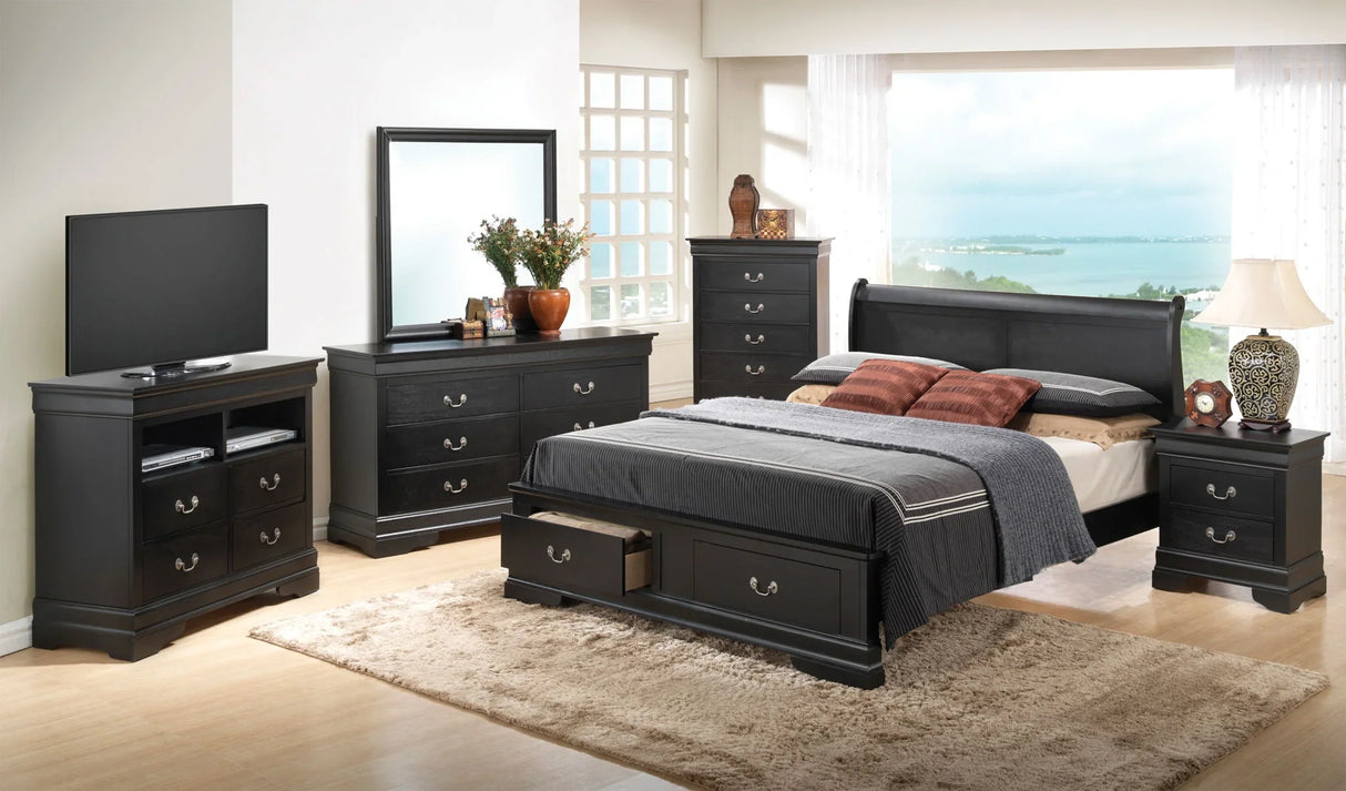Louis Phillipe - Storage Bed - Furniture Home Direct