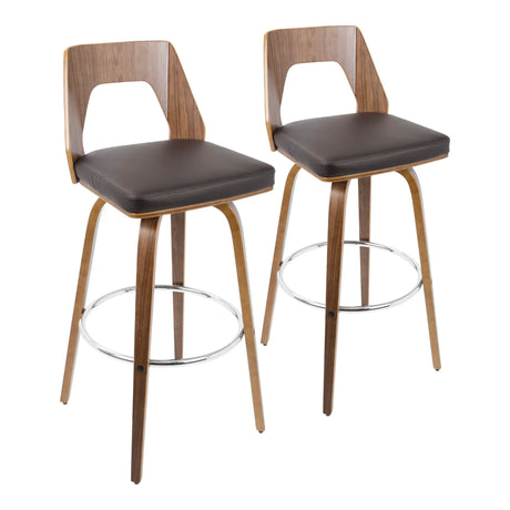 Trilogy - Mid Century Modern Barstool (Set of 2) - Furniture Home Direct