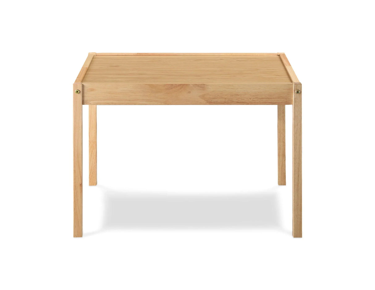 Della - 3 Piece Solid Wood Kids Table & Two Chair Set - Natural - Furniture Home Direct