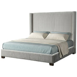 Upholstered Bed, Space-Saving Design - Furniture Home Direct