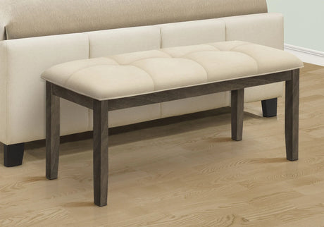 Bench, Rectangular, Hallway, Upholstered, Transitional - Cream - Furniture Home Direct