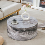 Cylindrical Coffee Table With Material For Living Room - Furniture Home Direct