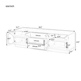 Modern Minimalist TV Stand, Entertainment Center Media Console Cabinet With Adjustable Shelves For Living Room - Furniture Home Direct