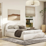 Archie Puffy Grounded - Upholstered Platform Bed - Furniture Home Direct