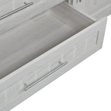 Wardrobe With 4 Doors And 3 Drawers Solid Wood White - Furniture Home Direct