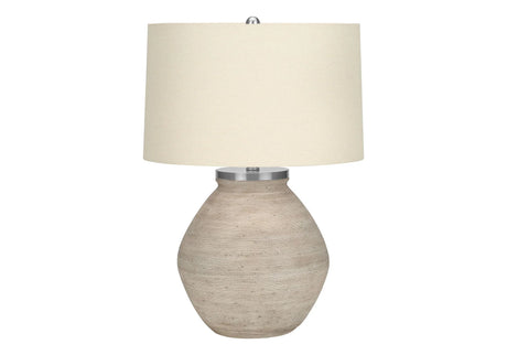 Lighting, Table Lamp, Concrete, Resin, Contemporary - Cream - Furniture Home Direct