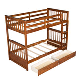 Bunk Bed With Ladders And 2 Storage Drawers - Furniture Home Direct
