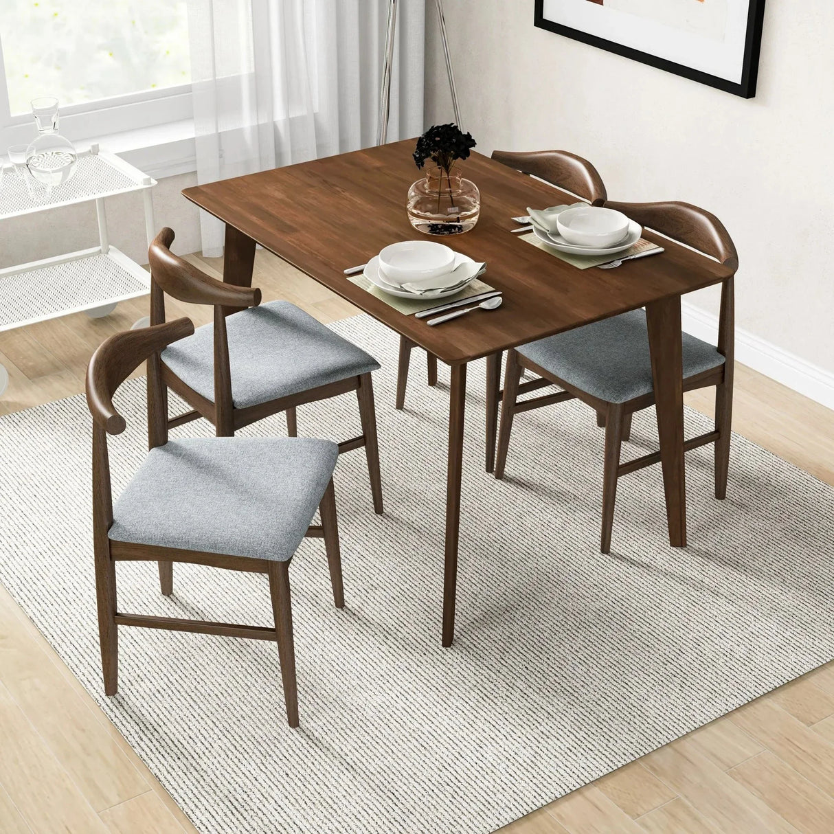 Mary - Modern Style Rectangular Dining Kitchen Table - Furniture Home Direct