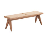 Velentina Outdoor Bench - Rattan / Natural - Furniture Home Direct