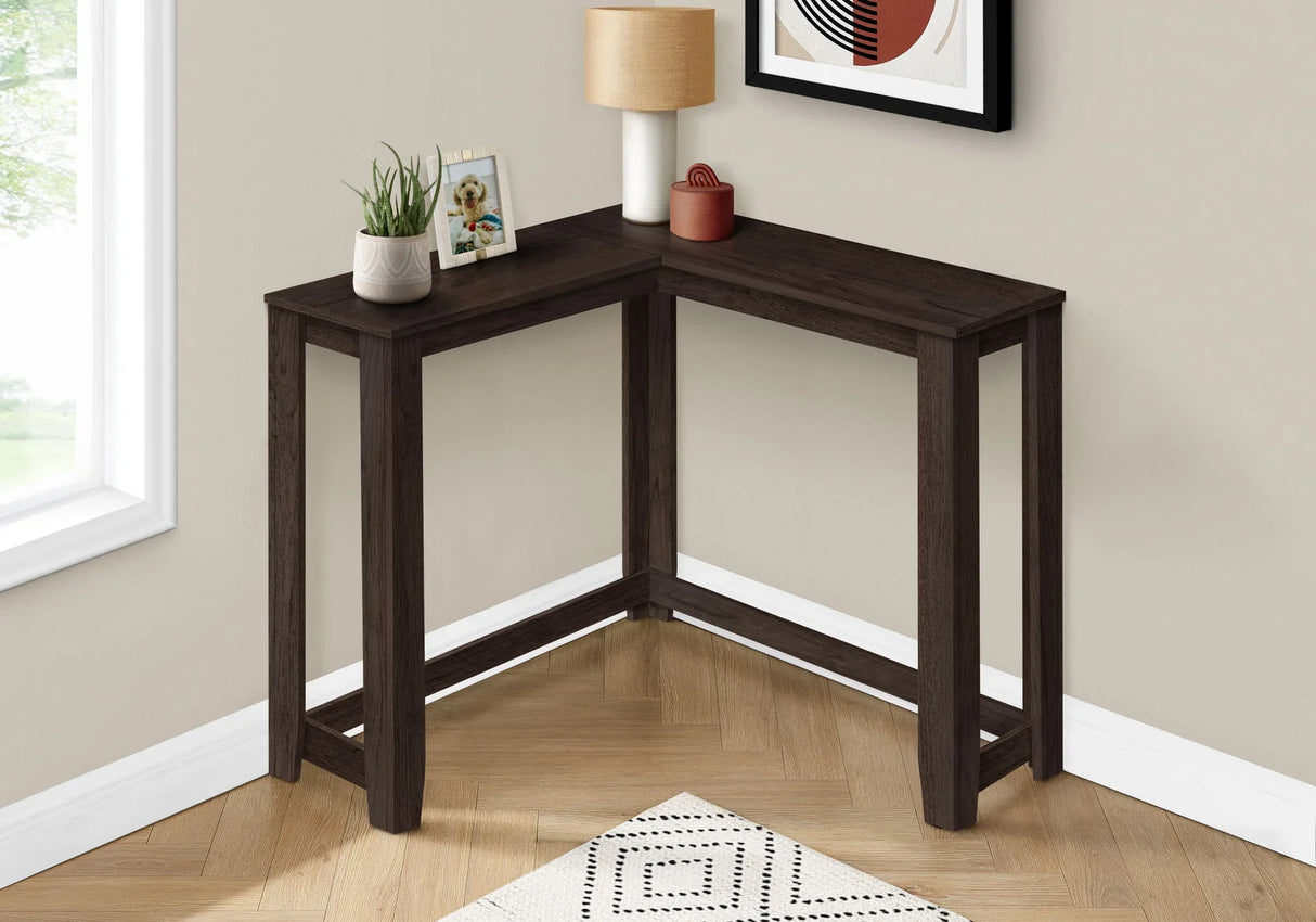 Corner Accent Console Table For Entryway, Unique Design Contemporary & Modern - Furniture Home Direct