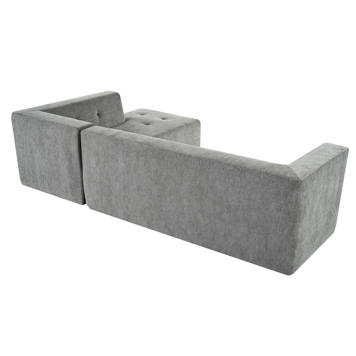 Modular Sectional Sofa in Chenille for Living Rooms Gray - Furniture Home Direct
