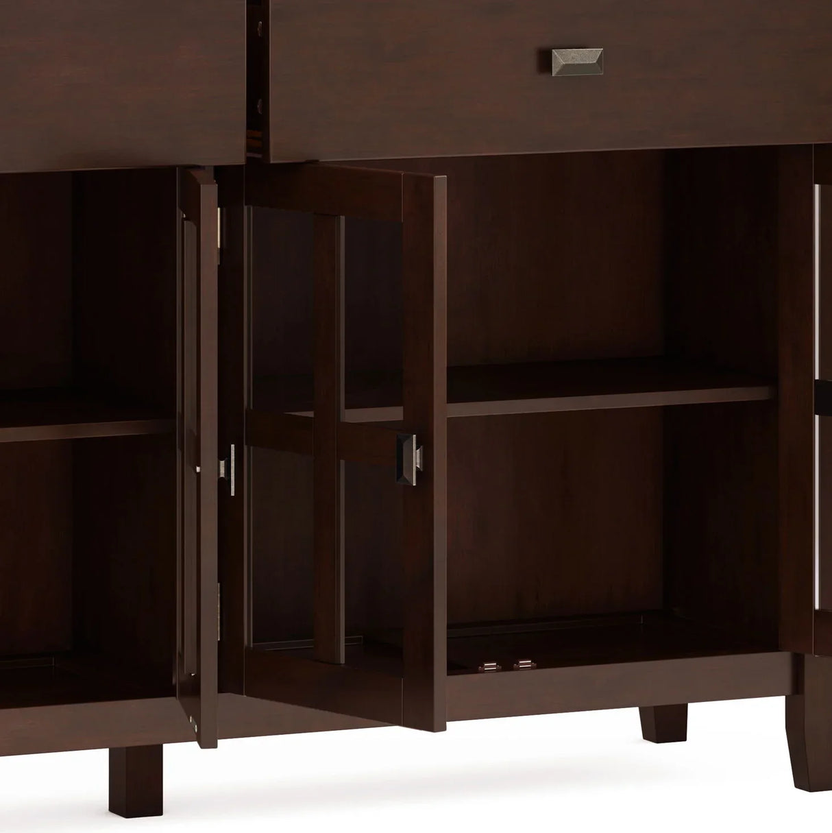 Artisan - Large 4 Door Sideboard Buffet - Russet Brown - Furniture Home Direct