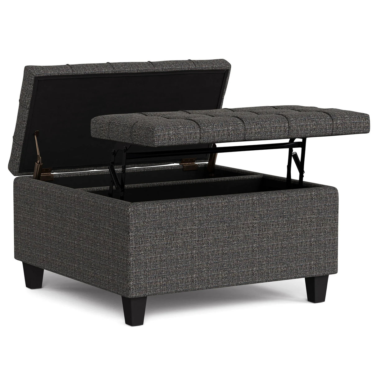 Harrison - Upholstered Coffee Table Storage Ottoman - Furniture Home Direct