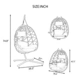 Egg Chair with Stand - Foam Green - Furniture Home Direct