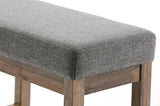 Milltown - Upholstered Ottoman Bench - Furniture Home Direct