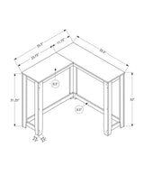 Corner Accent Console Table For Entryway, Contemporary & Modern - Cherry - Furniture Home Direct