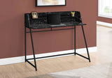 Computer Desk For Home Office, Laptop, Storage Shelves, Marble Look Contemporary & Modern - Furniture Home Direct