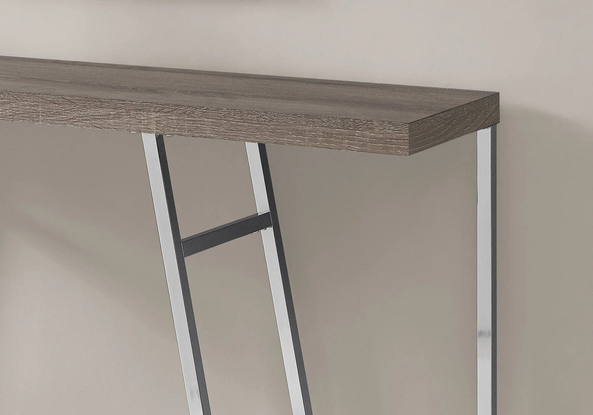 Accent Console Table For Entryway, Durable Construction - Taupe - Furniture Home Direct
