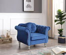 Chic Transitional Flared Arm Chair - Furniture Home Direct