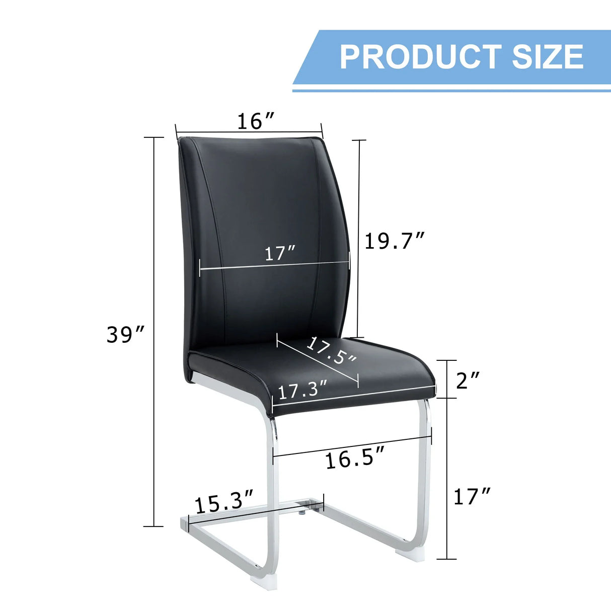 Luxury Simple Arch High Resilience Dining Chair With Arched Leg - Furniture Home Direct