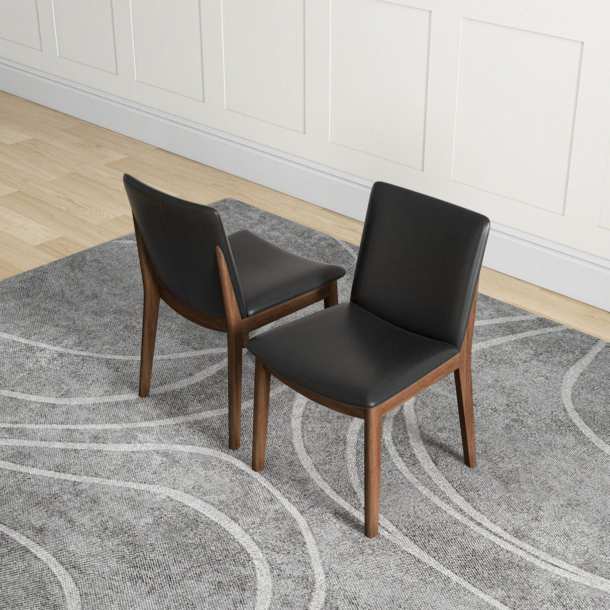 Laura - Mid-Century Modern Solid Wood Dining Chair (Set of 2) - Furniture Home Direct