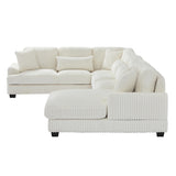 Sectional Sofa U Shaped Oversized With Chaise Beige - Furniture Home Direct