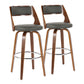 Cecina - Mid-Century Modern Barstool With Swivel (Set of 2) - Furniture Home Direct
