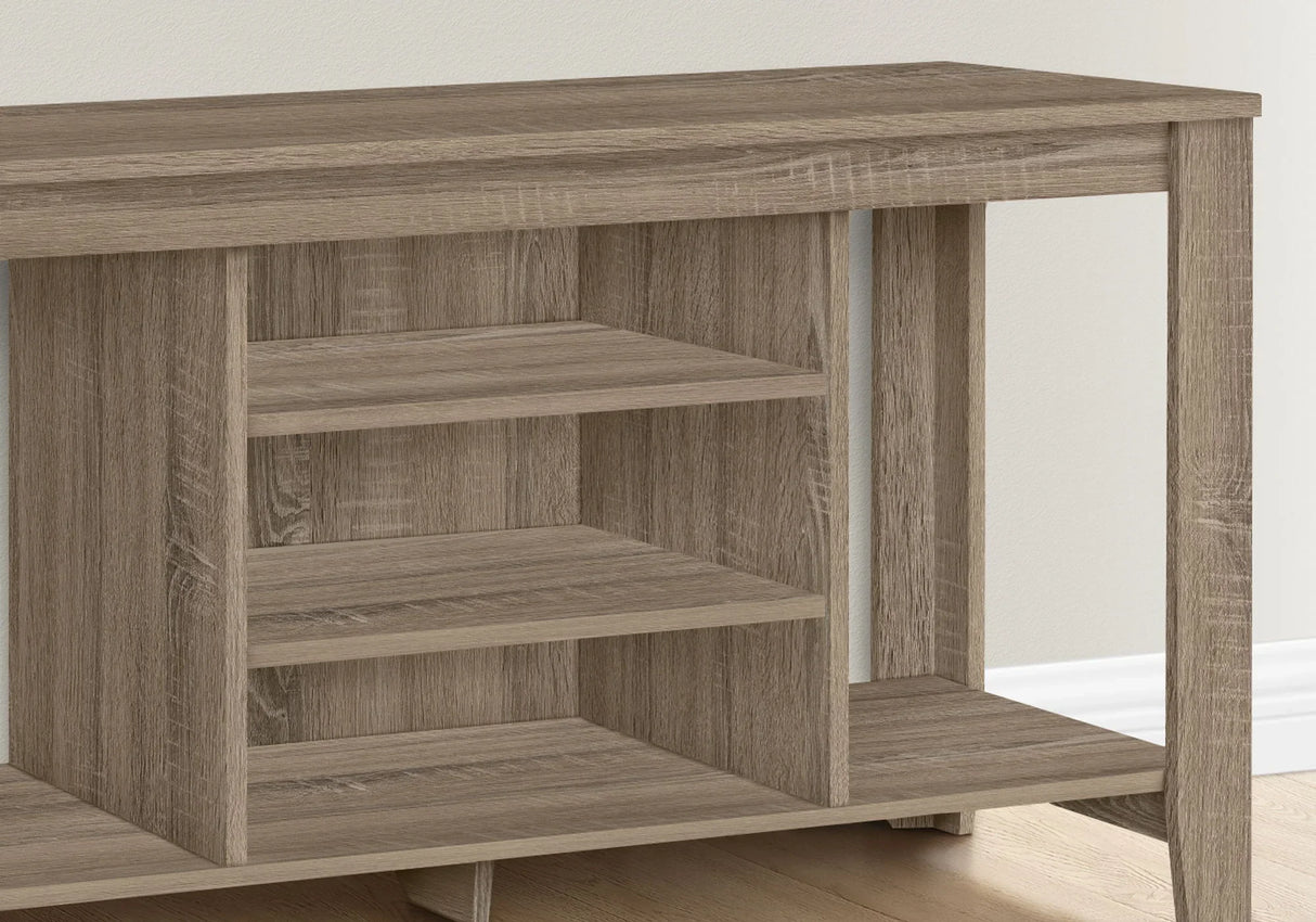 TV Stand, Console, Media Entertainment Center, Versatile Storage Shelves - Furniture Home Direct