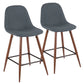 Pebble - Mid Century Modern Counter Stool (Set of 2) - Furniture Home Direct