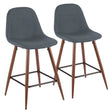Pebble - Mid Century Modern Counter Stool (Set of 2) - Furniture Home Direct